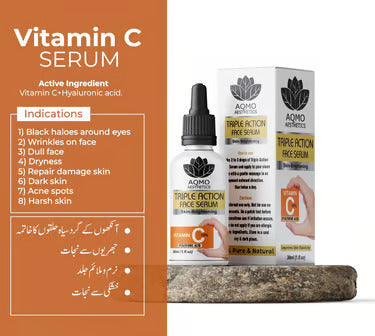 Triple Action Face Serum Vitamin C & Hyaluronic Acid